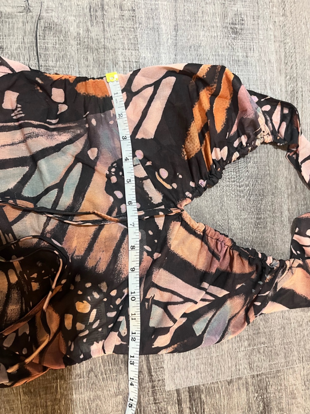 FREE PEOPLE Butterfly Effect Halter Top in Butterfly Combo - Picture 6 of 7